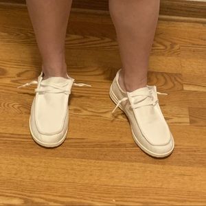 OFF BRAND HEY DUDE SHOES/ LACE UP LOAFER